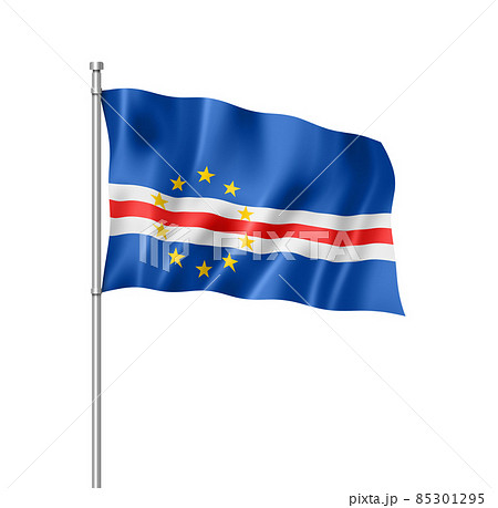 Cape Verde flag isolated on white 85301295