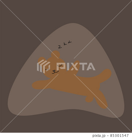 冬に洞穴で冬眠するクマ 85301547