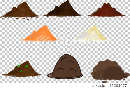Soil mountain set 85303477
