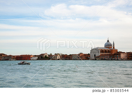 Church of the Most Holy Redeemer. Venice landscape, Italy Church of the Most Holy Redeemer. Venice landscape, Italy 85303544