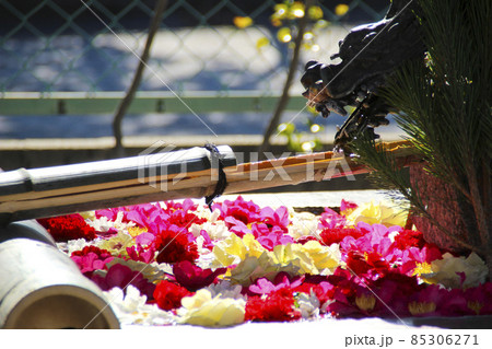 装飾された手水舎 装飾された手水舎 85306271