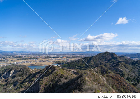 笠松山の山頂から見た加西盆地（加西アルプス） 85306699