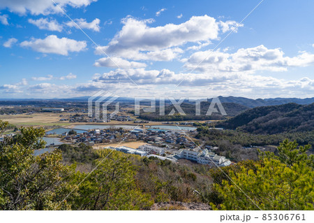 善防山の登山道から見た加西盆地（加西アルプス） 85306761