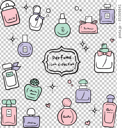 香水瓶のイラスト素材セット 香水瓶のイラスト素材セット 85309841