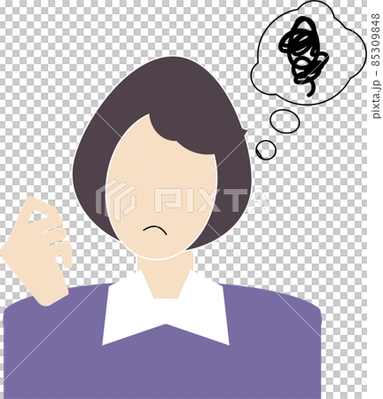 もやもやする女性 85309848