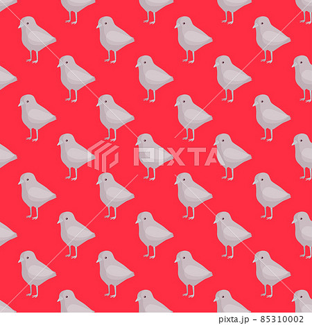 Seamless pattern of chicken. Domestic animals on colorful background. Vector illustration for textile. 85310002
