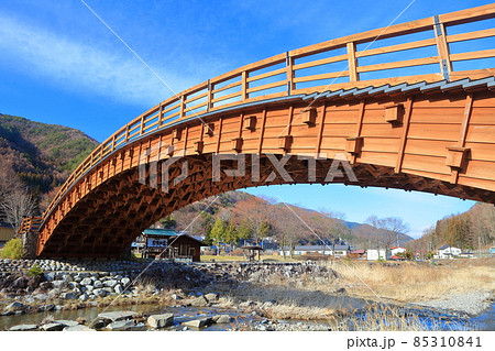 【長野県】奈良井宿　木曽の大橋 85310841