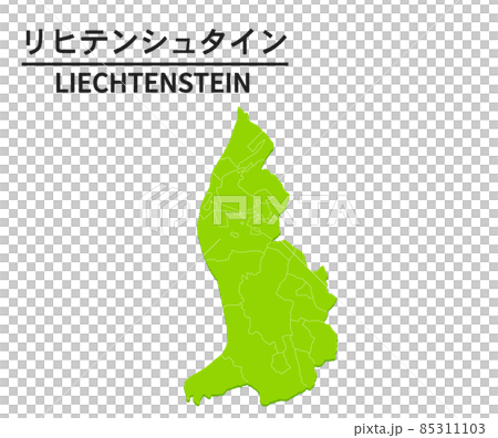 Liechtenstein world map illustration 85311103