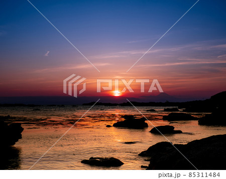 相模湾夕景 85311484