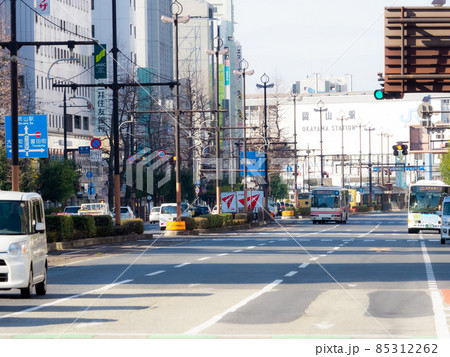 岡山駅前桃太郎大通りの柳川交差点2 85312262