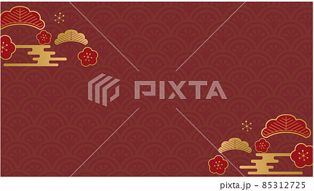 和風　和柄　背景 85312725