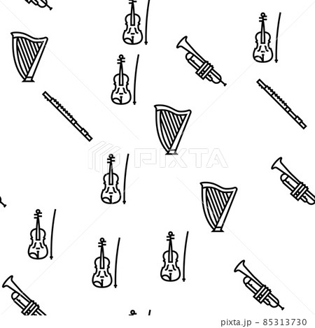 Music Instruments Performance Vector Seamless Pattern Music Instruments Performance Vector Seamless Pattern 85313730