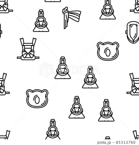 Baby Accessories And Equipment Vector Seamless Pattern Baby Accessories And Equipment Vector Seamless Pattern 85313760