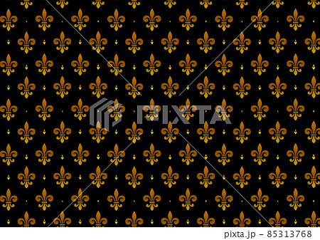 Stylish wallpaper or poster design with golden pattern on black background. Close-up Stylish wallpaper or poster design with golden pattern on black background. Close-up 85313768