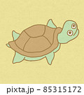 カメのイラスト　動物・海の生き物アイコン 85315172