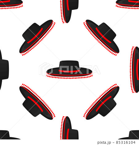 Illustration on theme pattern mexican hats sombrero Illustration on theme pattern mexican hats sombrero 85316104