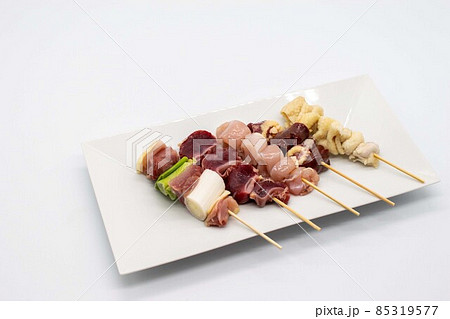 比内地鶏の焼き鳥串5種類 85319577