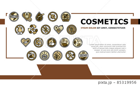 Eco Cosmetics Organic And Bio Landing Header Vector Eco Cosmetics Organic And Bio Landing Header Vector 85319956