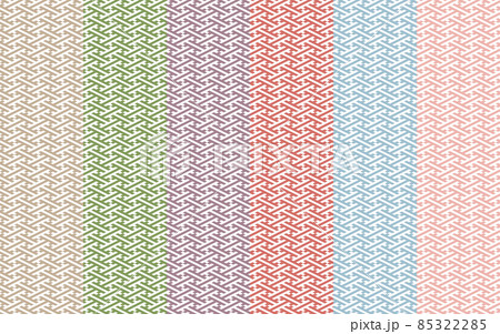 背景素材　紗綾形の柄のスウォッチセット 85322285