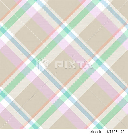 Rainbow Diagonal Plaid Tartan textured Seamless Pattern Design Rainbow Diagonal Plaid Tartan textured Seamless Pattern Design 85323195