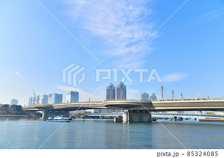 水の広場公園より夢の大橋、お台場方面を望む(東京都江東区)【2021.12】 水の広場公園より夢の大橋、お台場方面を望む(東京都江東区)【2021.12】 85324085