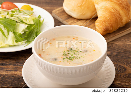 クラムチャウダー　朝食イメージ 85325256
