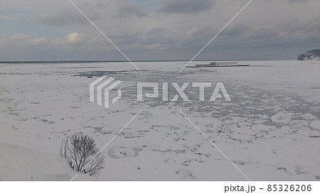 知床半島ウトロの流氷接岸 知床半島ウトロの流氷接岸 85326206