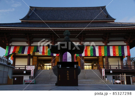 初詣時の西新井大師・總持寺本堂（東京都足立区） 85327298
