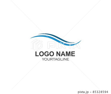 Water Wave symbol and icon Logo Template Water Wave symbol and icon Logo Template 85328594