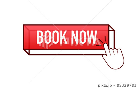 Advertising with red book now on black background for web background design. Vector concept. Search icon vector. 85329783