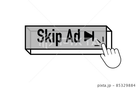 Skip ad button. Modern advertising for marketing design. Vector illustration design. Communication technology. Internet advertisement. Skip ad button. Modern advertising for marketing design. Vector illustration design. Communication technology. Internet advertisement. 85329884