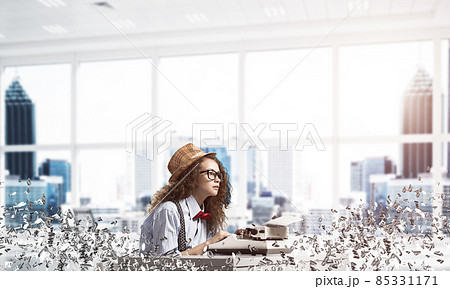 Creative inspiration of young female writer. Creative inspiration of young female writer. 85331171