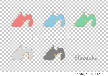 デザイン地図_静岡県-イラスト デザイン地図_静岡県-イラスト 85332450