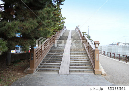 草加市の旧日光街道の矢立橋 草加市の旧日光街道の矢立橋 85333561