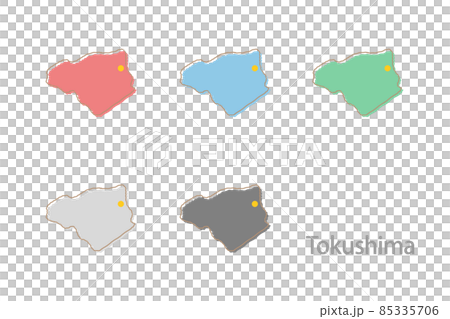 Design Map_Tokushima Prefecture-Illustration Design Map_Tokushima Prefecture-Illustration 85335706