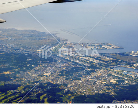 袖ケ浦上空～東京湾 空撮 / Sodegaura and Tokyo Bay, Japan 85335826