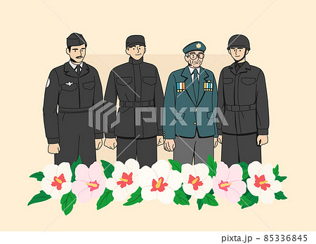 veterans standing side by side 85336845