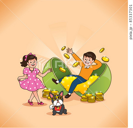 cute tiger character emoticon, character set cute tiger character emoticon, character set 85337301