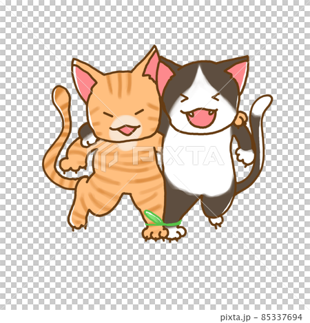 Two-legged race cat Two-legged race cat 85337694