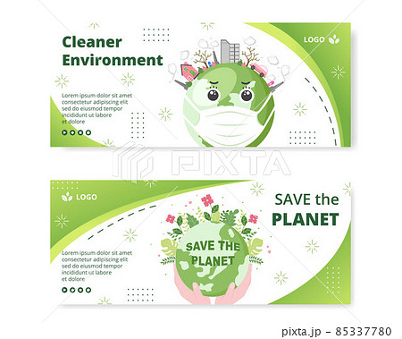 Save Planet Earth Banner Template Flat Design Environment With Eco Friendly Editable Illustration Square Background to Social Media or Greeting Card Save Planet Earth Banner Template Flat Design Environment With Eco Friendly Editable Illustration Square Background to Social Media or Greeting Card 85337780