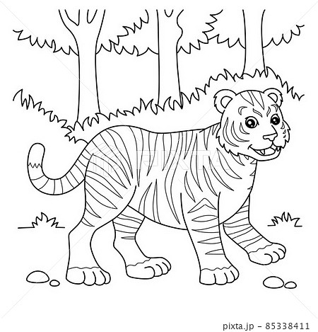 Tiger Coloring Page for Kids Tiger Coloring Page for Kids 85338411