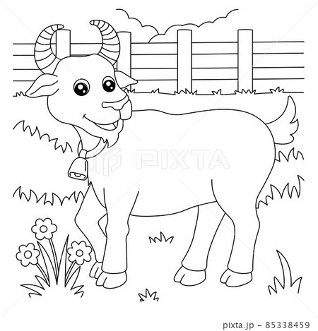 Goat Coloring Page for Kids 85338459