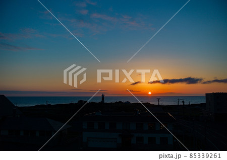 利尻島・沓形の夕日 85339261