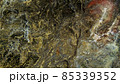 Marble texture of white and gold color. Luxurious abstract fluid art painting on the background of the technique of alcohol ink in black and gold colors. 85339352