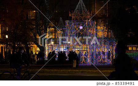 広島ドリミネーション祭りの風景です。イルミネーション祭りです。 85339491