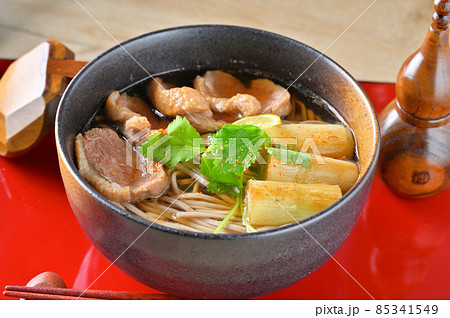 鴨南蛮そば、鴨南蛮、鴨ナンそば、おそば、蕎麦、鴨南蛮蕎麦。 85341549