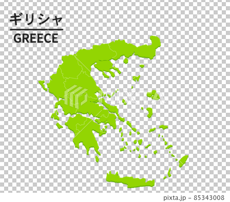 Greece world map illustration 85343008