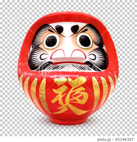 だるま イラスト リアル 福 85346387
