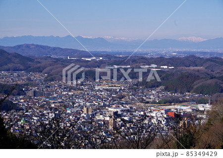 埼玉県比企郡小川町にある仙元山からの眺望 85349429