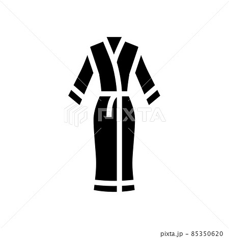 robe silk glyph icon vector illustrationのイラスト素材 [85350620] - PIXTA
